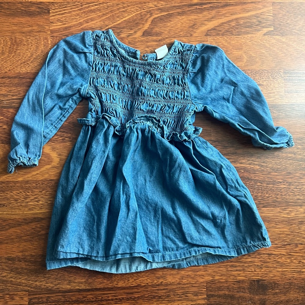Blue Denim Kids Dress